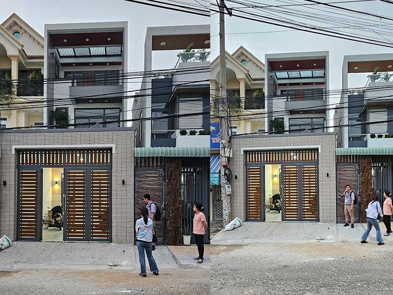 Thi công hoàn thiện mẫu nhà phố 2 tầng 4x20m