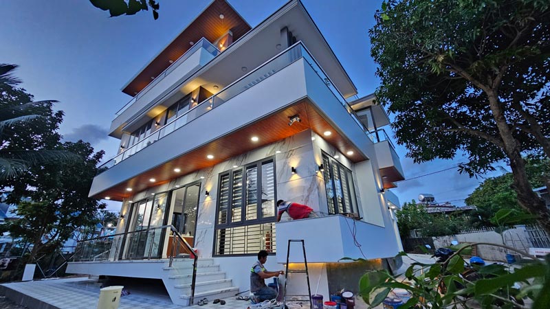 Thi công hoàn thiện nhà phố 2 tầng 8x13