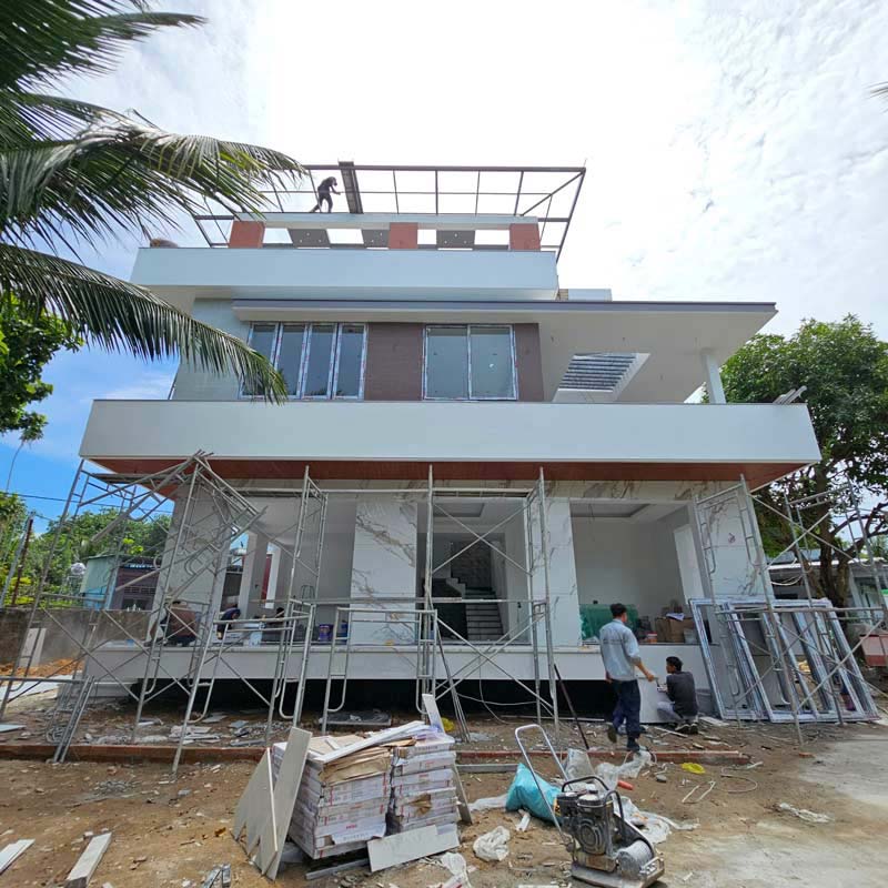 Thi công hoàn thiện nhà phố 2 tầng 8x13