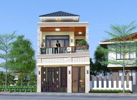 Mẫu thiết kế nhà rộng 7m dài 10m