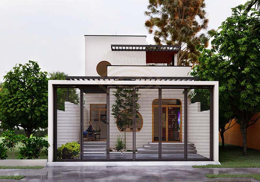 Bản vẽ thiết kế nhà rộng 7m dài 12m