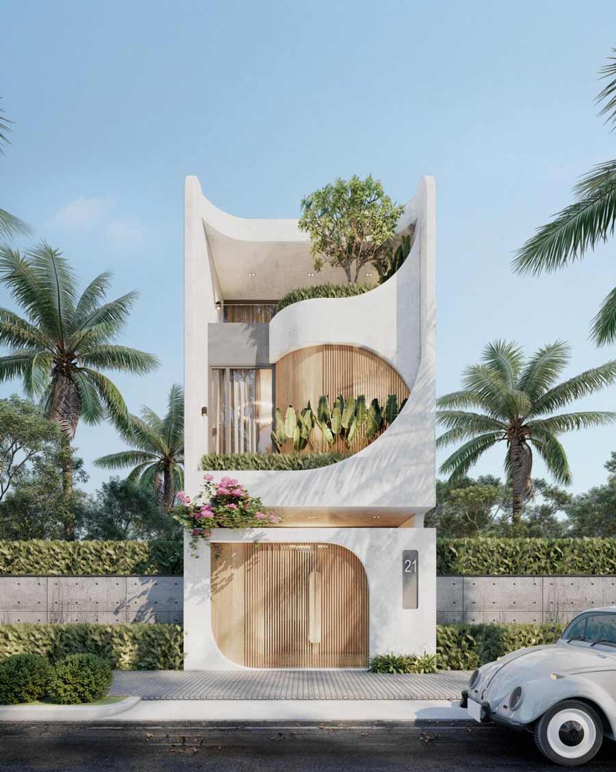 Bản vẽ thiết kế nhà rộng 7m dài 15m