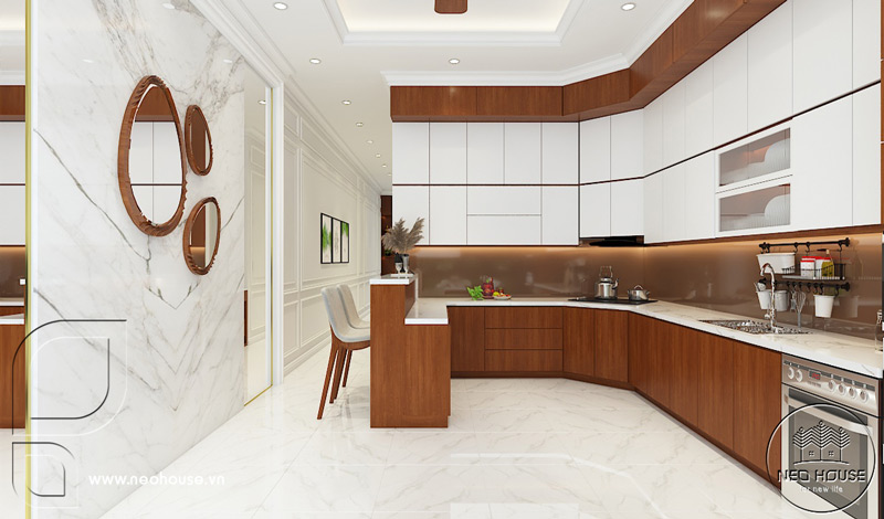 Nội thất phòng ăn và bếp nấu