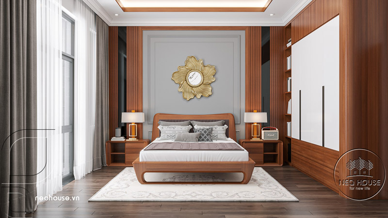 Nội thất phòng ngủ nhà phố 2 tầng 4x20m
