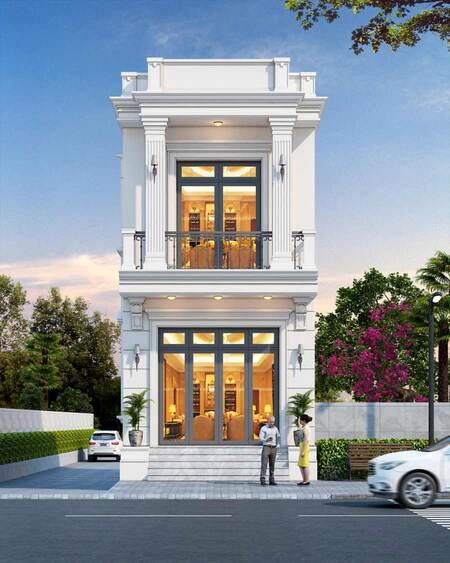 xay-nha-1-tret-1-lau-400-trieu-tan-co-dien-1 Xây nhà 1 trệt 1 lầu 400 triệu tân cổ điển