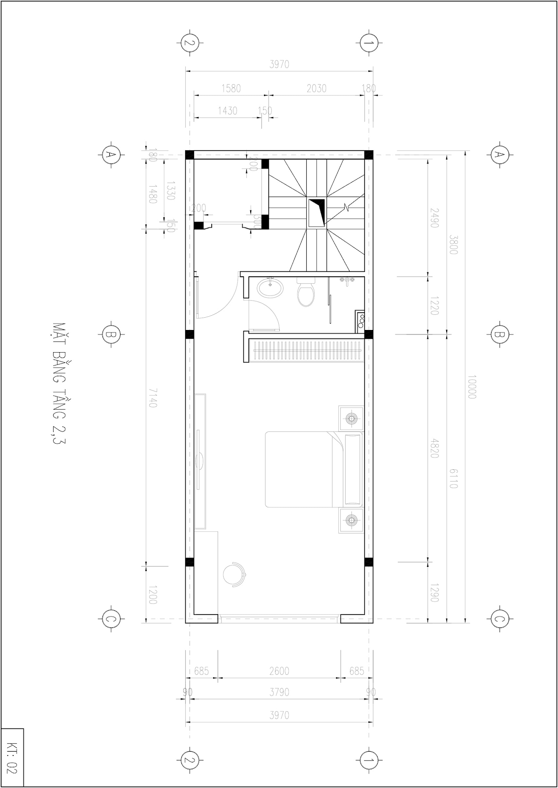 3 mẫu thiết kế nhà 40m2 có thang máy