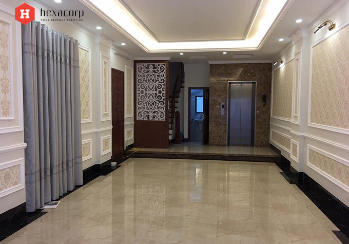 bố trí thang máy cho nhà ống