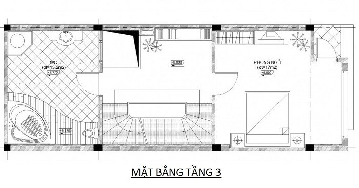 3 mẫu thiết kế nhà 40m2 có thang máy
