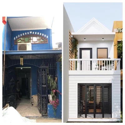 Xây nhà 1 trệt 1 lầu giá bao nhiêu tiền? Cách tính chi tiết 4 thay-doi-dien-mao-moi-cho-nha-1-tret-1-lau-15