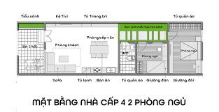 15+ Mẫu nhà cấp 4 2 phòng ngủ 5×12 đẹp tiết kiệm chi phí 4