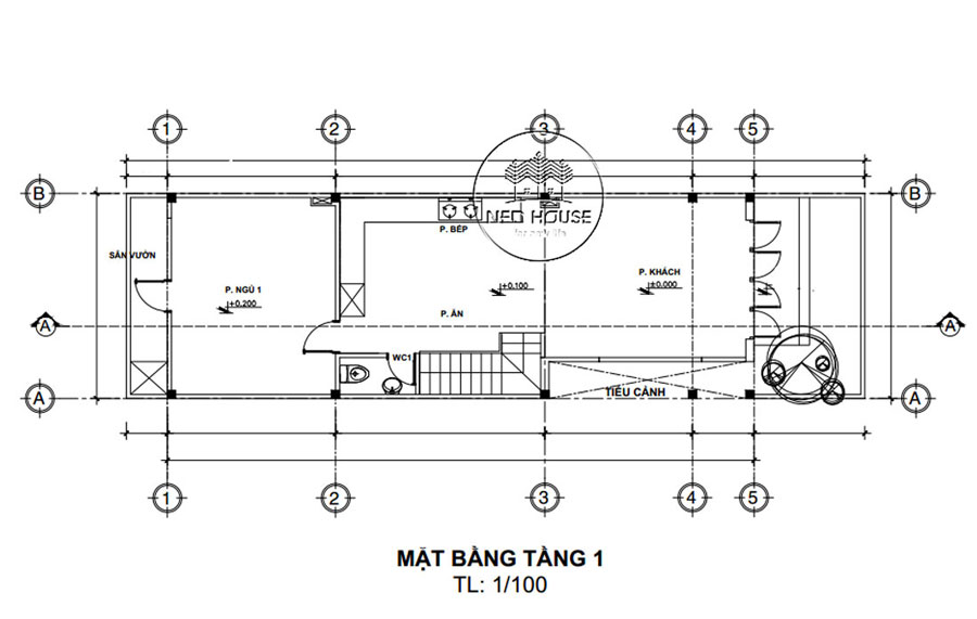 mat-bang-tang-tret-mau-nha-1-tret-1-lau-3-phong-ngu Mặt bằng công năng tầng trệt mẫu nhà 1 trệt 1 lầu 3 phòng ngủ