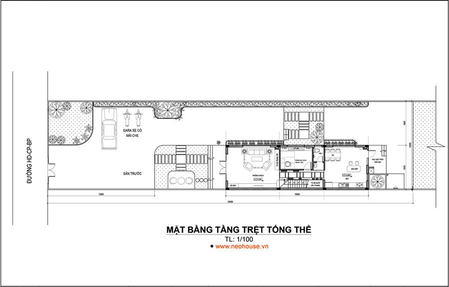 mat-bang-tang-tret-mau-nha-1-tret-1-lau-hien-dai Mặt bằng tầng trệt mẫu nhà 1 trệt 1 lầu 5x20 hiện đại