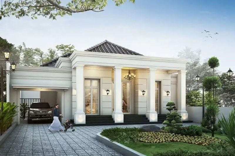 Nhà cấp 4 kiểu Pháp. Ảnh 1