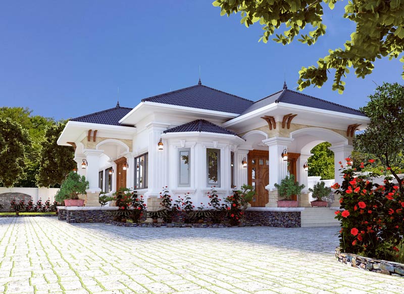 Nhà cấp 4 kiểu Pháp. Ảnh 7