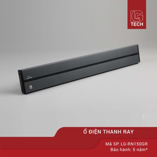 Ổ điện ray trượt dài 150 cm nổi màu xám LG-RN150Gr 1