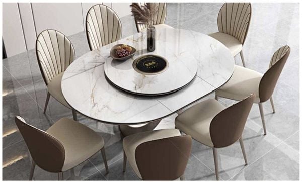 Bàn ăn gấp gọn có bếp từ rất tiện lợi khi sử dụng