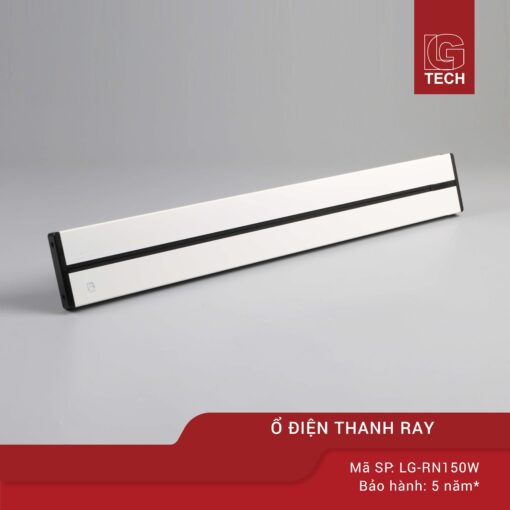 Ổ cắm thanh ray 150 cm nổi màu trắng LG-RN150W 1