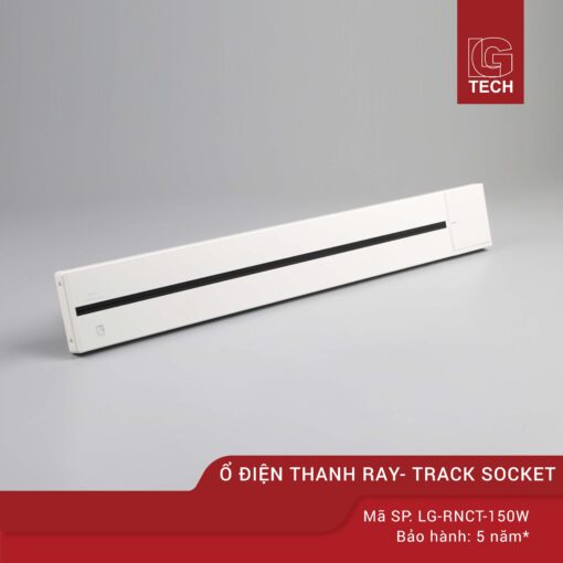 Ổ điện ray màu trắng có công tắc dài 150 cm LG-RNCT150W 1