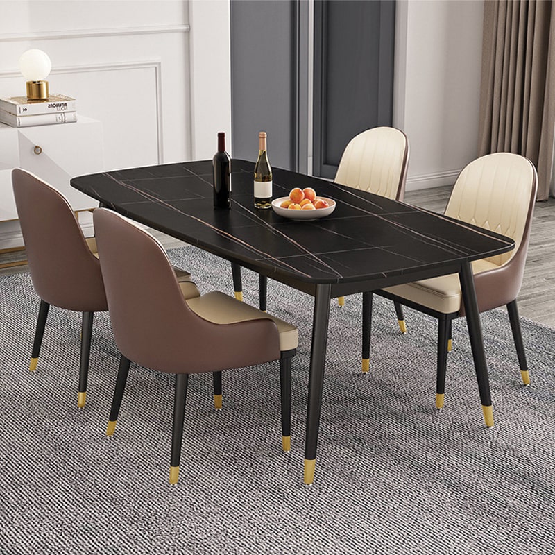 bàn ăn mặt đá 4 ghế