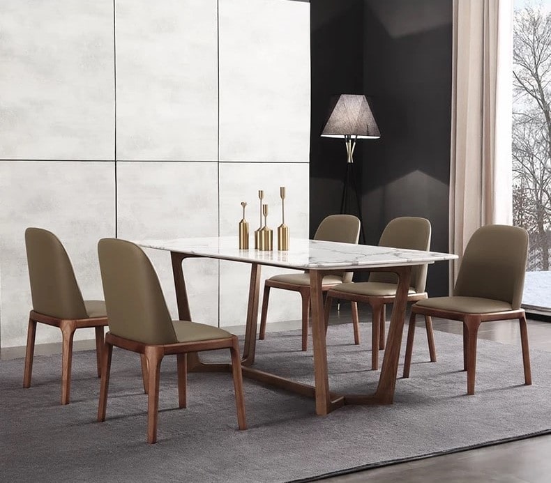 bàn ăn mặt đá 1m2