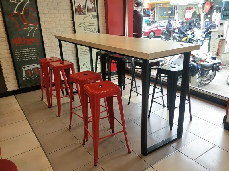 bộ bàn ghế sắt cafe