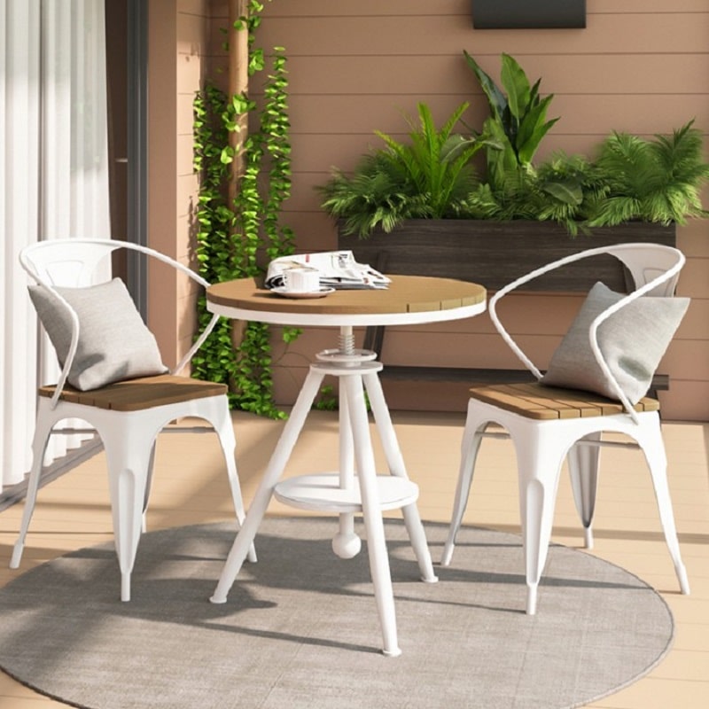 bộ bàn ghế sắt cafe