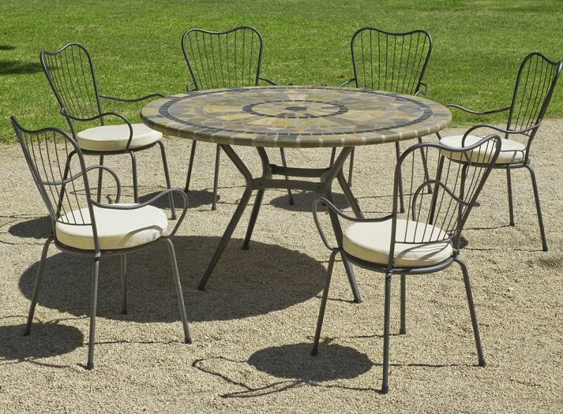 bàn ghế cafe khung sắt