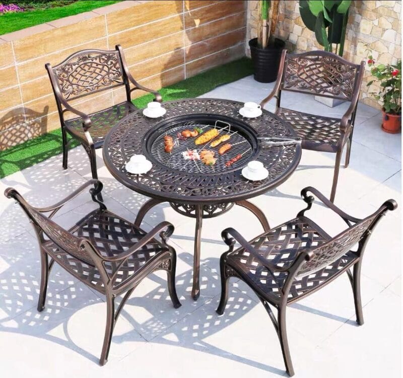 bàn ghế đúc mỹ thuật