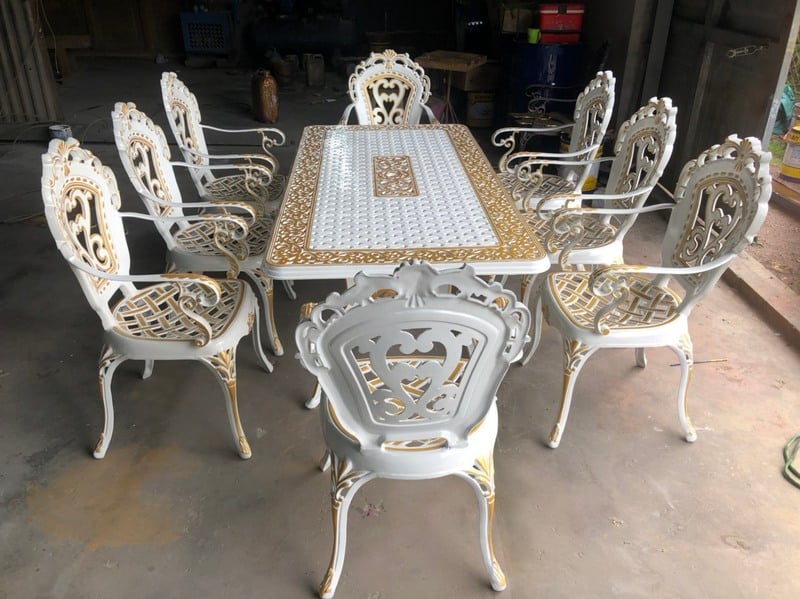 bàn ghế đúc mỹ thuật