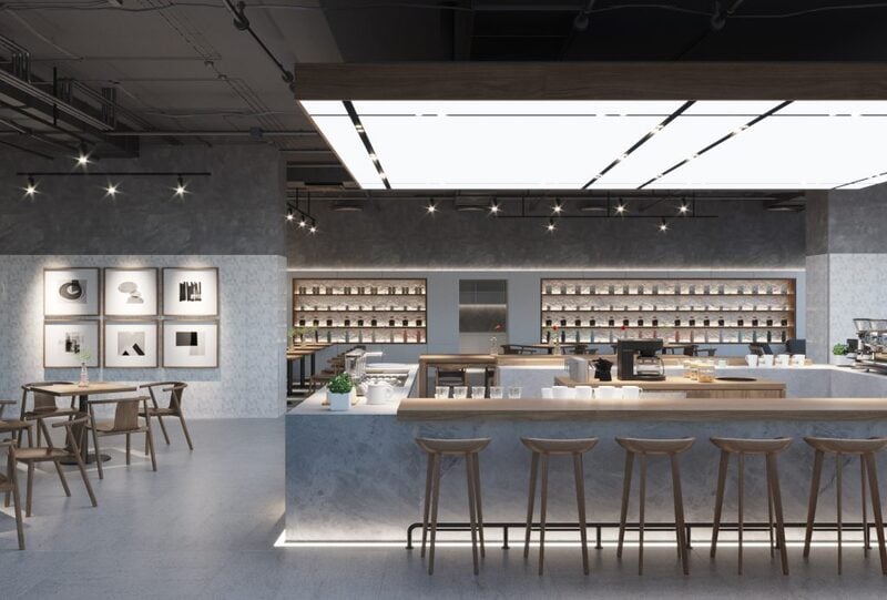 bố trí bàn ghế quán cafe hiện nay