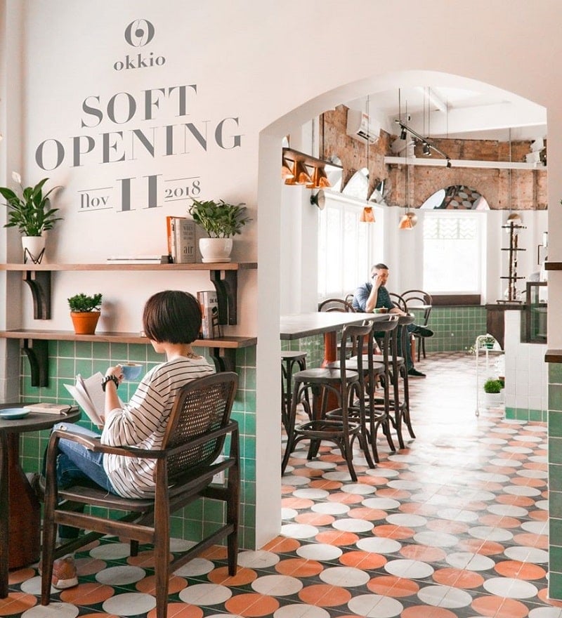 bố trí bàn ghế quán cafe đẹp