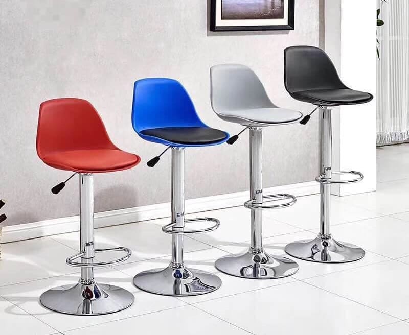 ghế bar nhựa inox