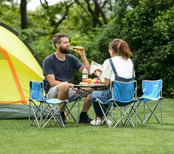 Ghế dù cafe mini có lưng tựa