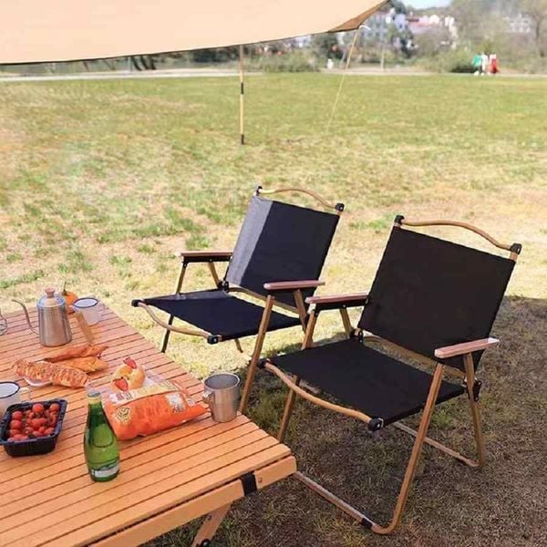 Ghế dù cafe inox có lưng tựa ngắn 2