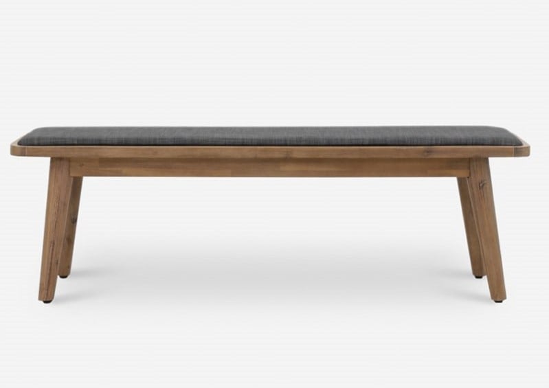 ghế gỗ bọc nệm băng dài