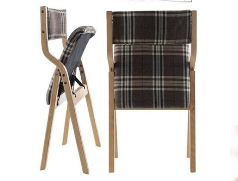 ghế xếp gỗ bọc nệm