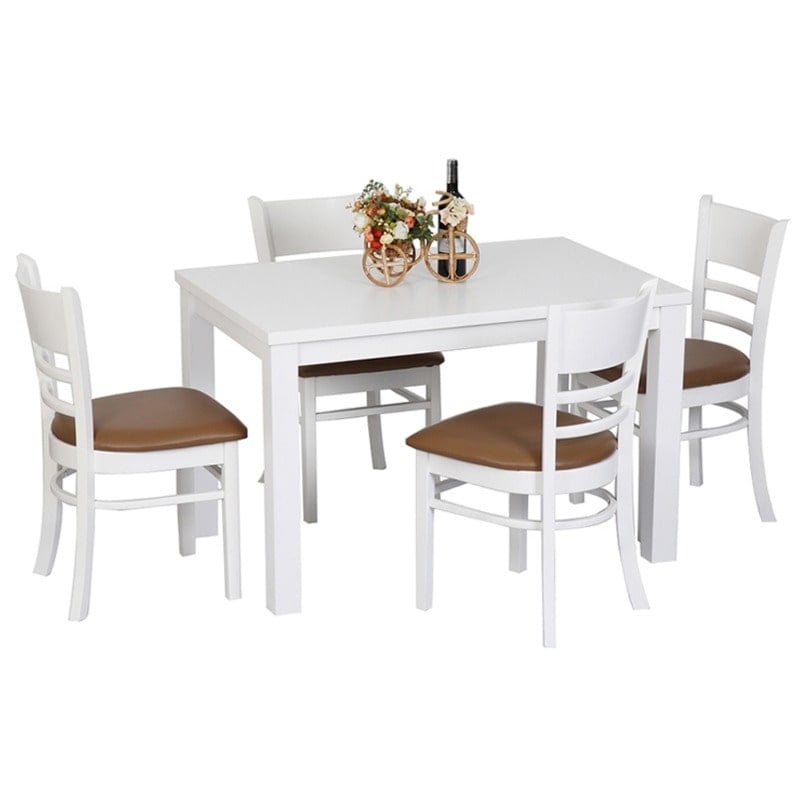 bộ bàn ghế ăn gỗ cao su