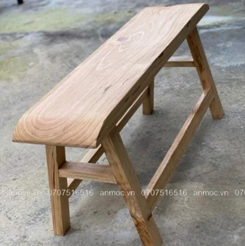 ghế gỗ không tựa đẹp