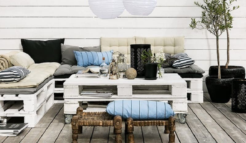 làm ghế bằng gỗ pallet