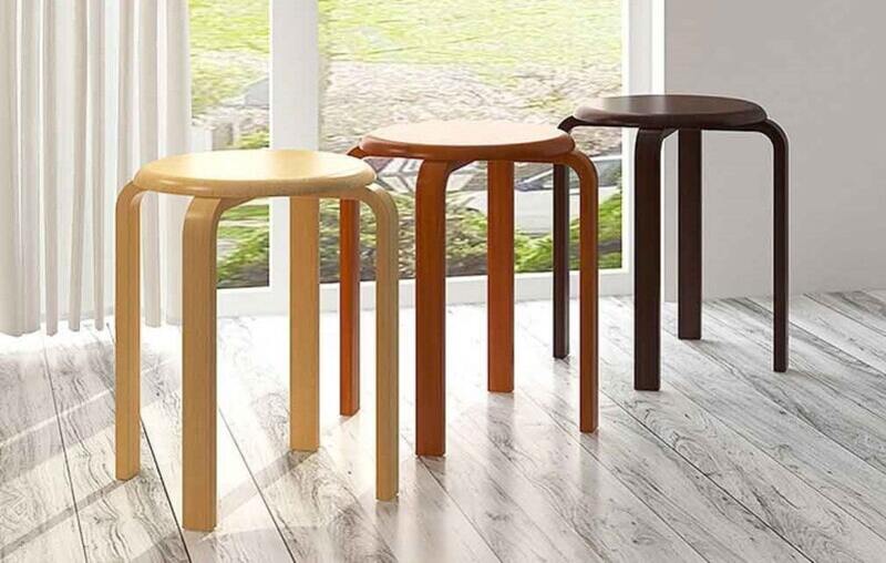 ghế gỗ tròn 4 chân kích thước bao nhiêu