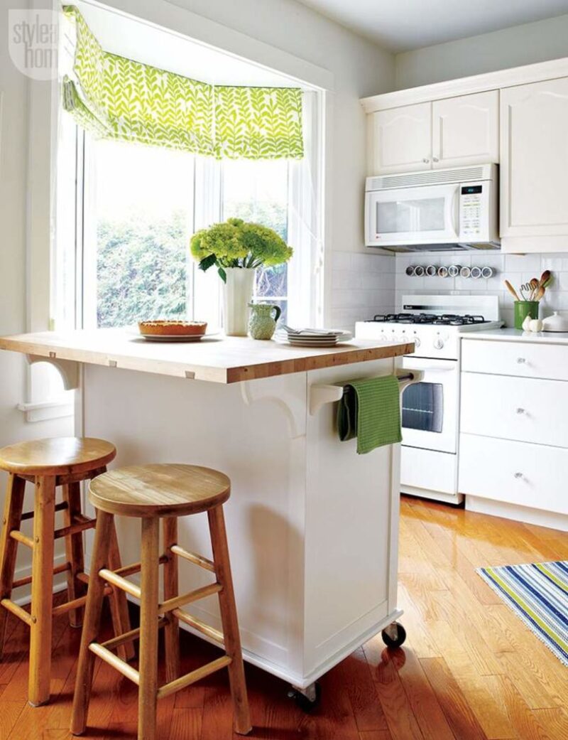 ghế gỗ tròn 4 chân cao