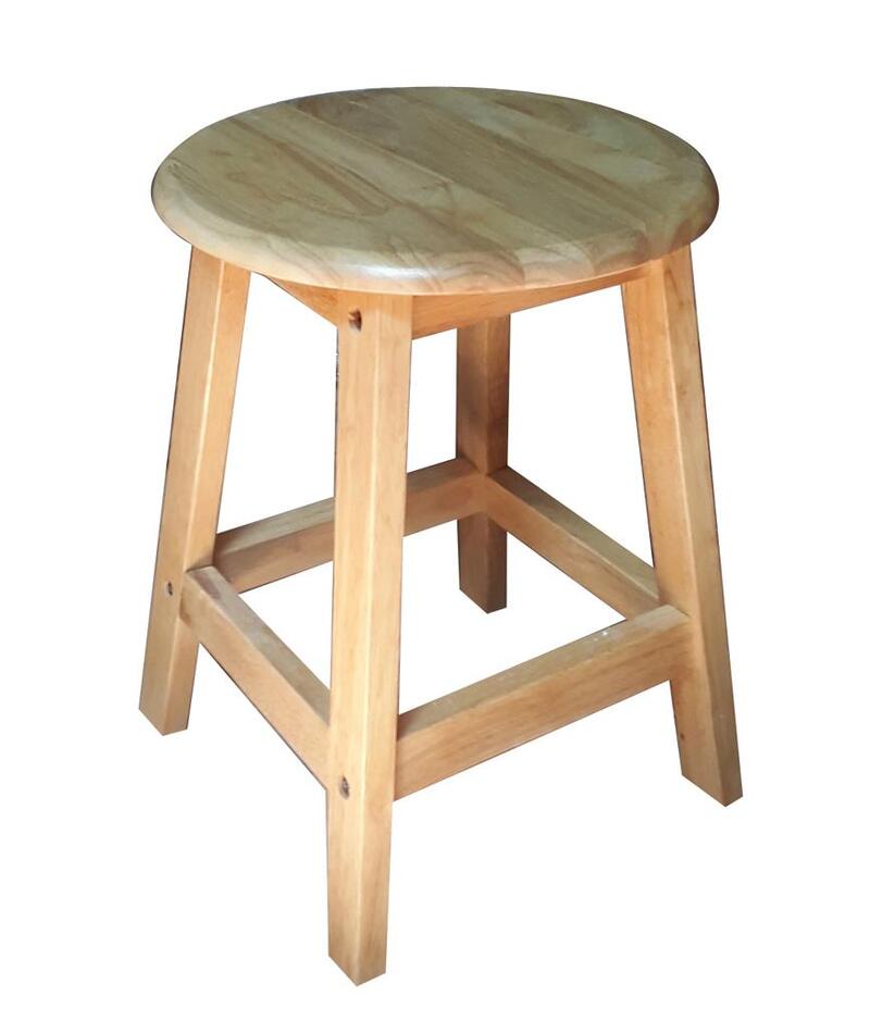 ghế gỗ tròn 4 chân đẹp