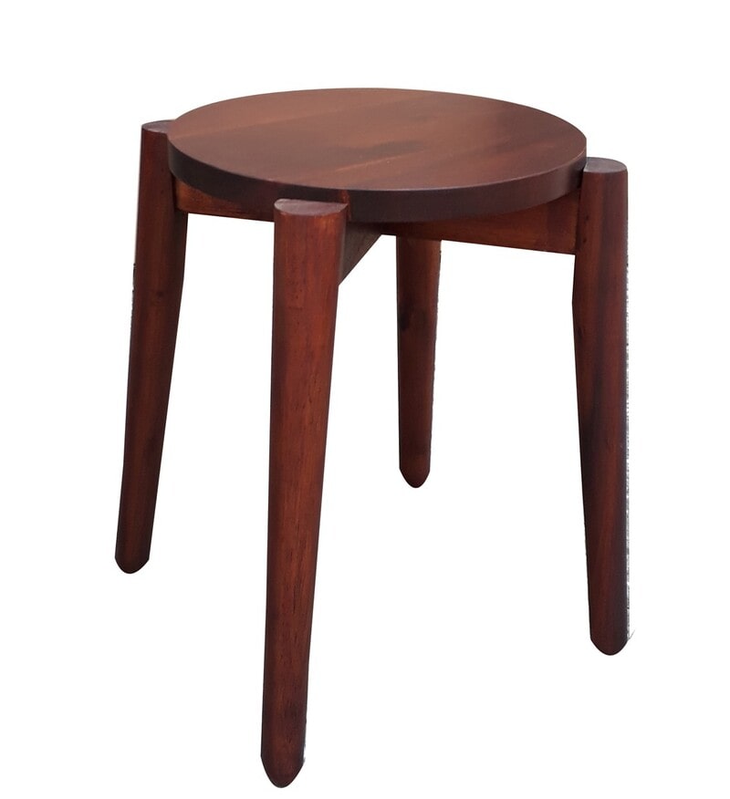 ghế gỗ tròn 4 chân cho bé