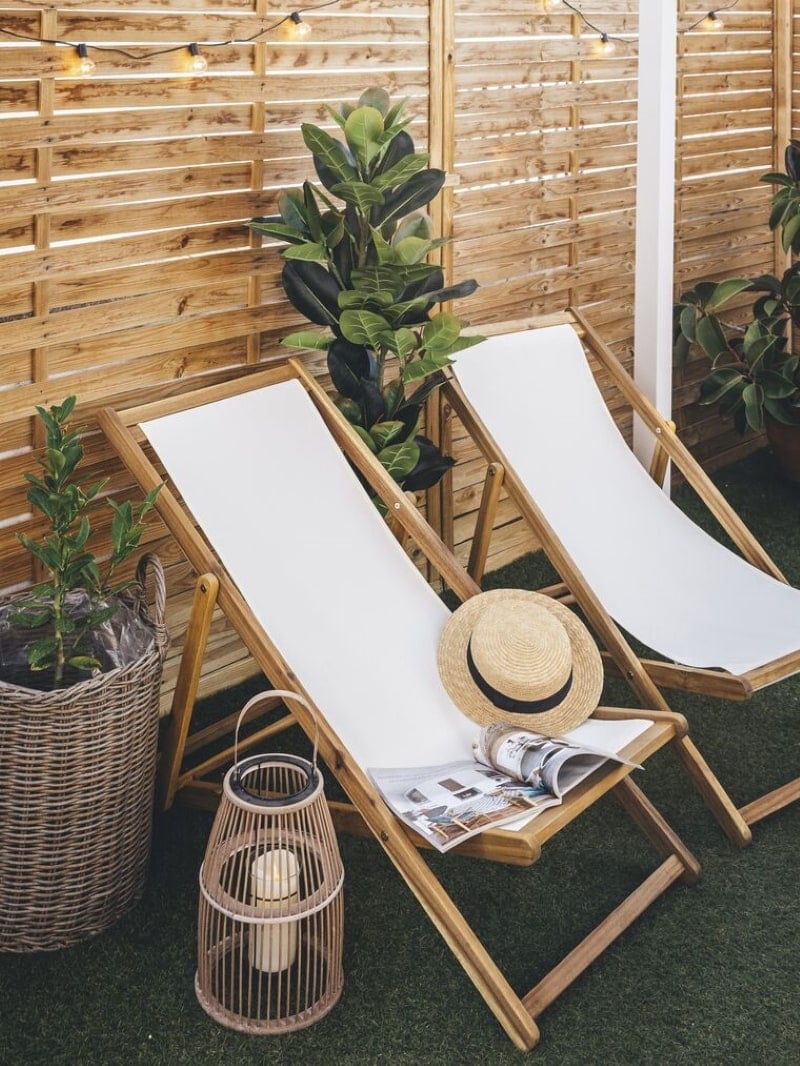 ghế xếp nằm bằng gỗ