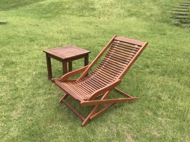 ghế xếp nằm bằng gỗ