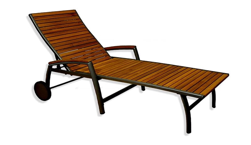 ghế xếp nằm bằng gỗ