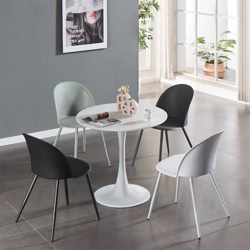 ghế nhựa cafe chân inox