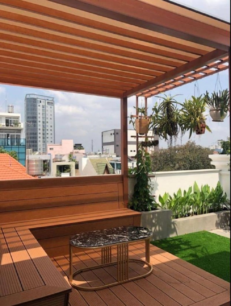 Trang trí sân thượng
