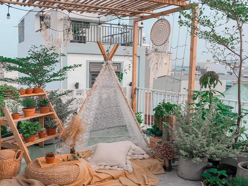 Trang trí sân thượng