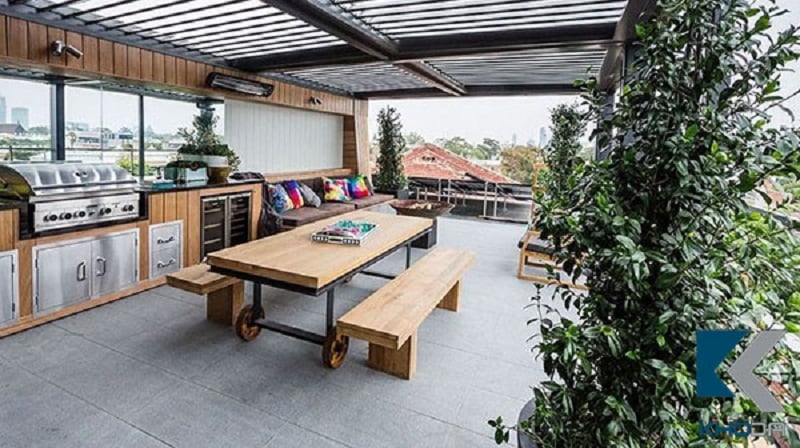 Trang trí sân thượng